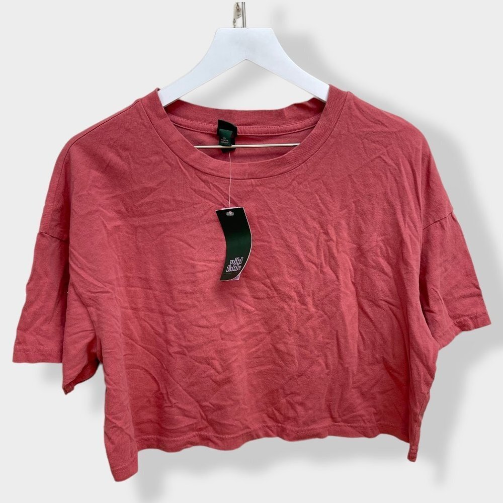 WILD Fable Root‎ Red Cropped T-Shirt XL